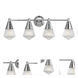 Hargreaves 4 Light 33.25 inch Polished Chrome Bath Vanity Wall Light