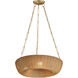 Bower 3 Light 24 inch Natural Aged Brass Ring Pendant Ceiling Light