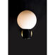 Vesper 1 Light 8 inch Satin Brass/Black Wall Sconce Wall Light