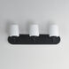 Durham 3 Light 24 inch Black Bath Vanity Wall Light