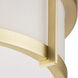 Rogue LED 13 inch Satin Brass Flush Mount Ceiling Light