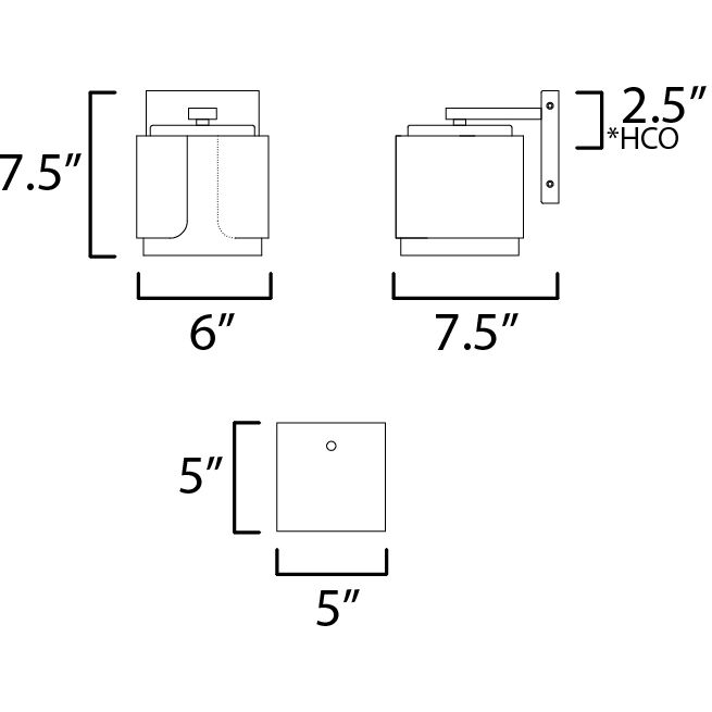 Draughtsman Wall Sconce Wall Light in Satin White, Walnut and Black