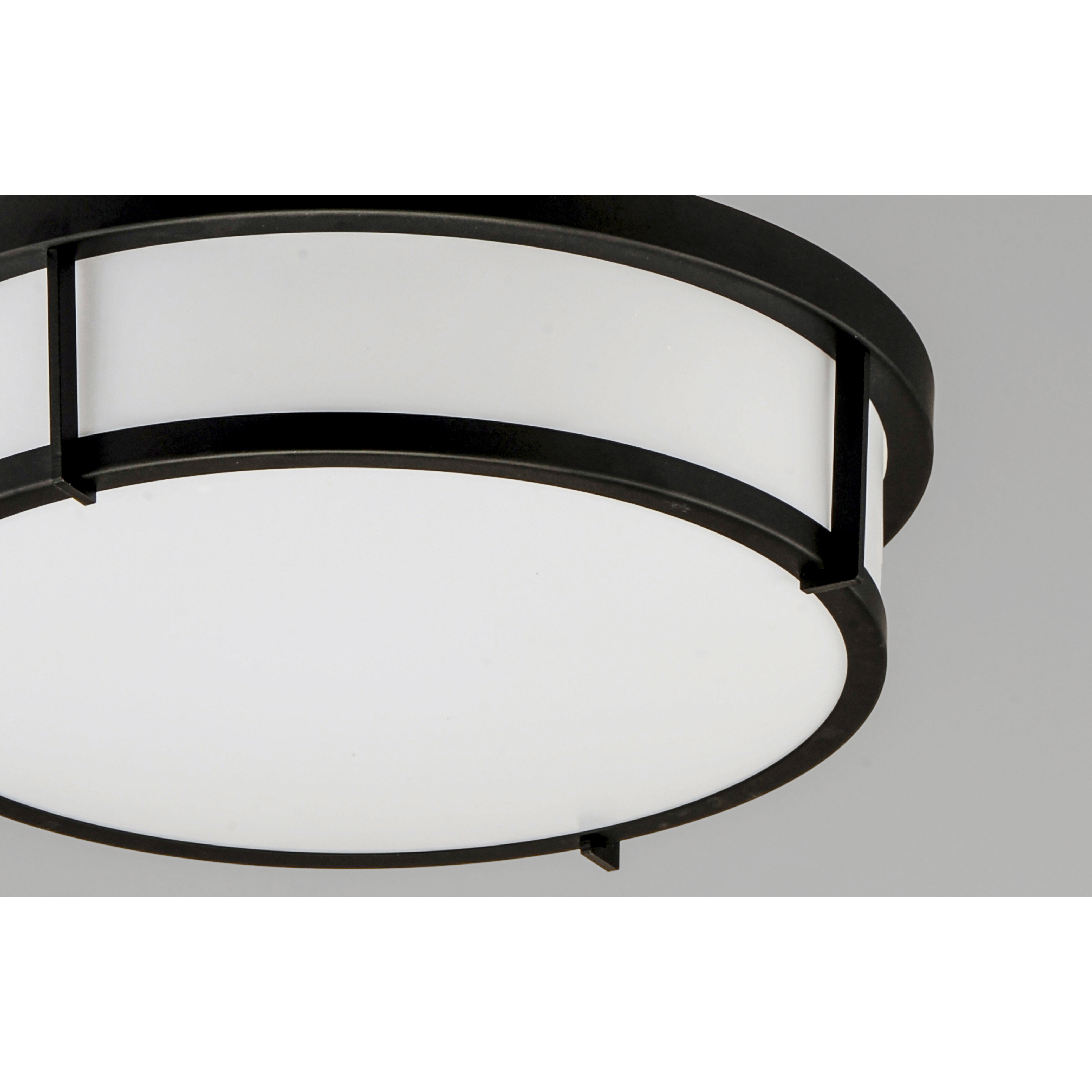 Rogue E26 2 Light 13 inch Black Flush Mount Ceiling Light