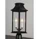 Vicksburg 2 Light 19.75 inch Black Outdoor Pole/Post Mount