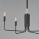 Abner 5 Light 24 inch Black Chandelier Ceiling Light