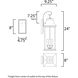 Vicksburg 3 Light 24 inch Black Outdoor Wall Mount