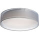 Prime LED 20 inch Flush Mount Ceiling Light in Black Organza