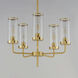 Crosby 5 Light 24 inch Satin Brass Chandelier Ceiling Light
