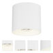 Stout LED 4.75 inch White Flush Mount Ceiling Light, Indoor/Outdoor