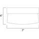 Flux LED 7 inch Satin Silver Flush Mount Ceiling Light
