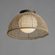 Cestino 1 Light 15.75 inch Antique Bronze Flush Mount Ceiling Light