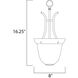 Malaga 1 Light 8 inch Oil Rubbed Bronze Entry Foyer Pendant Ceiling Light