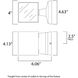 Lightray LED 4 inch Architectural Bronze Outdoor Wall Mount