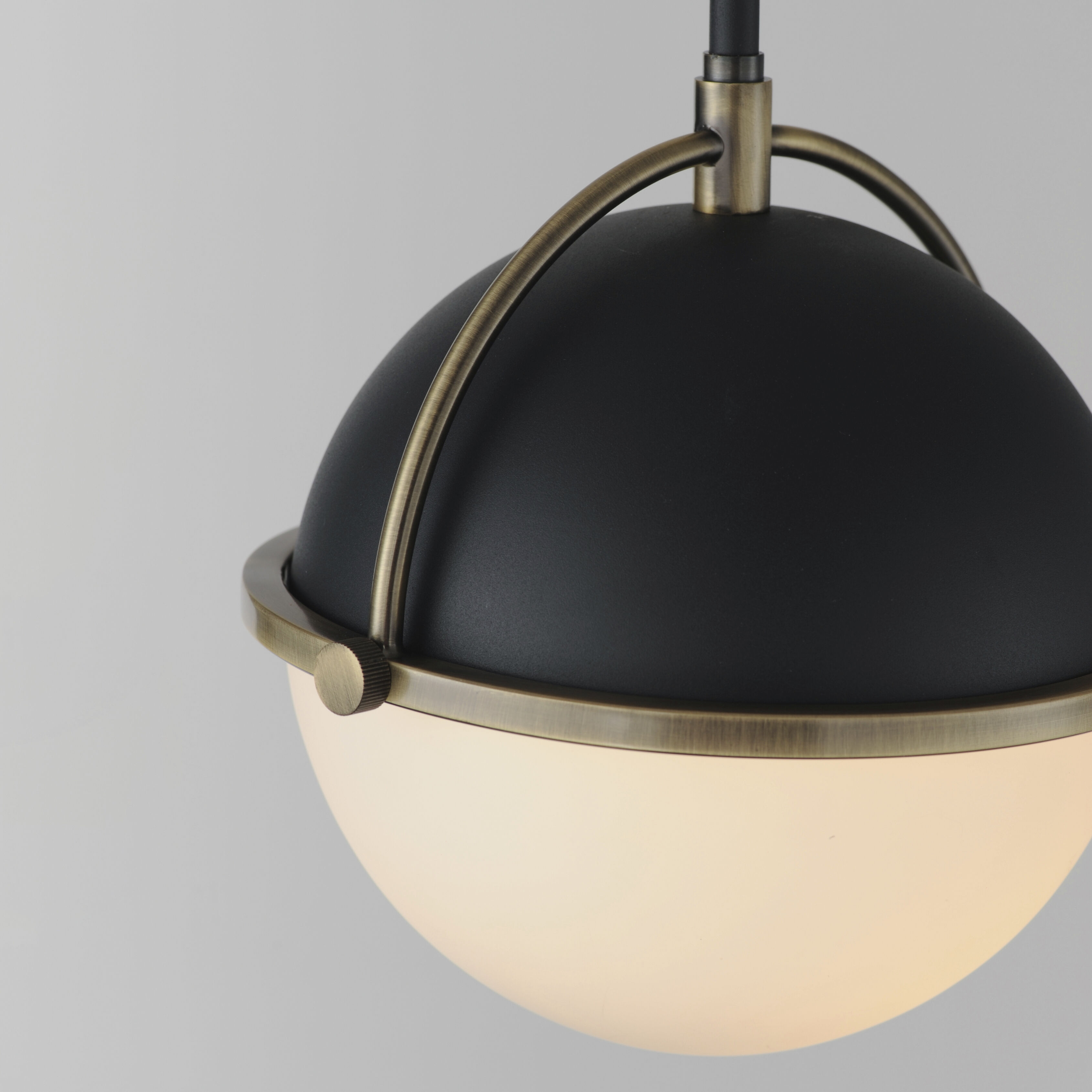 Duke 1 Light 9.5 inch Black and Weathered Brass Single Pendant Ceiling Light
