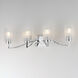 Rigata 4 Light 32.25 inch Polished Nickel Bath Vanity Wall Light