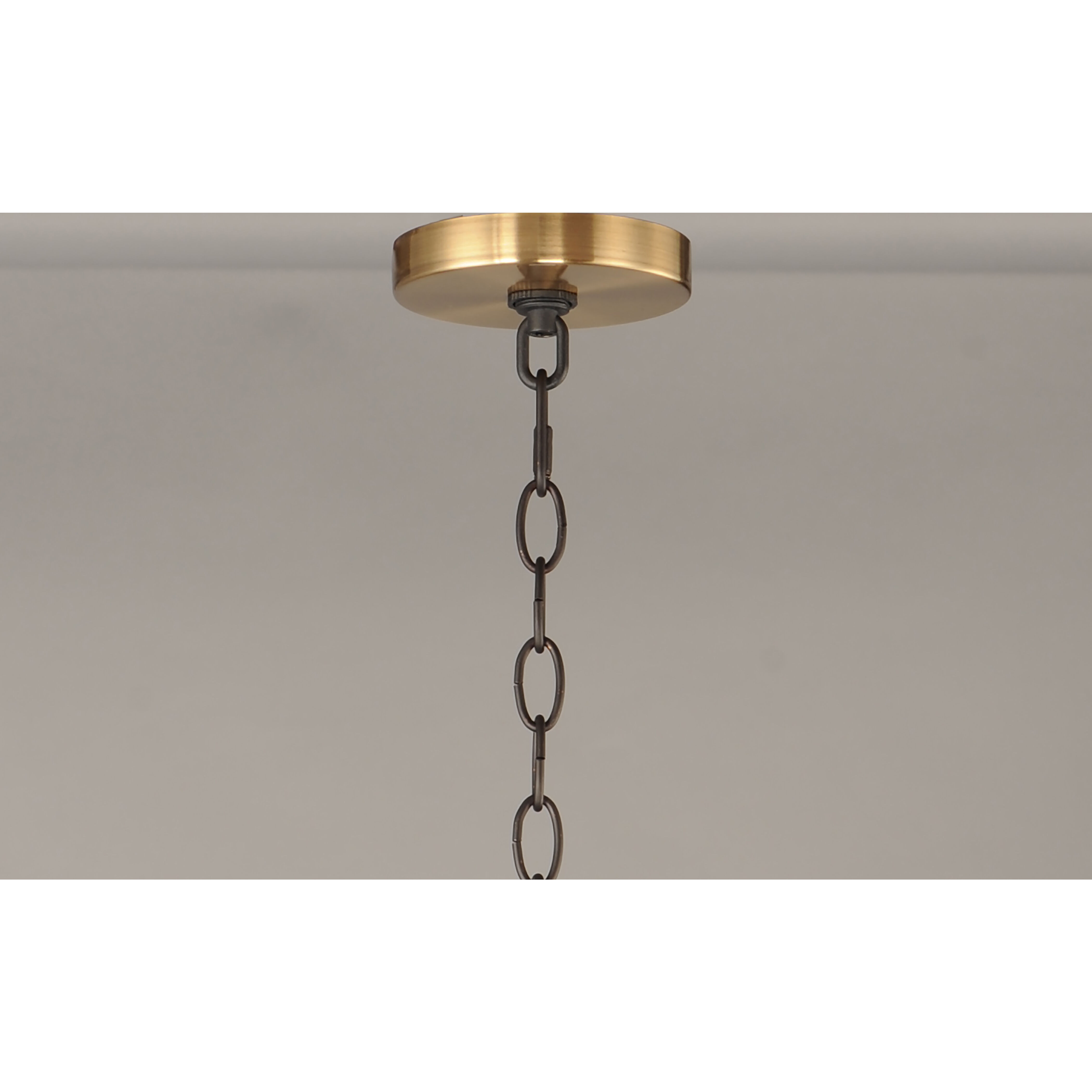 Lyndon 6 Light 28 inch Bronze/Antique Brass Chandelier Ceiling Light in Bronze and Antique Brass