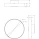 Trim-Commercial LED 5.25 inch Black Flush Mount Ceiling Light