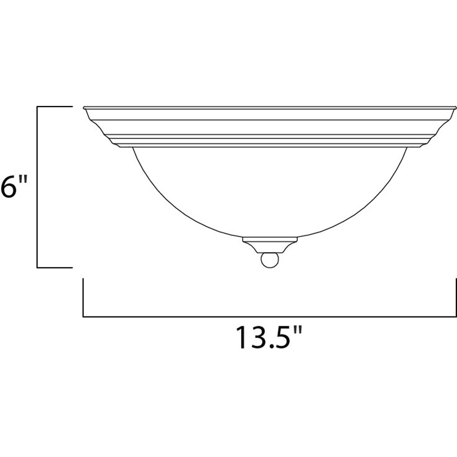 Flush Mount EE 2 Light 13.5 inch Satin Nickel Flush Mount Ceiling Light