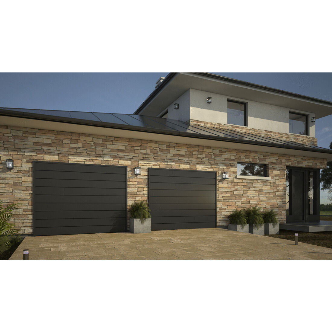 Mandeville LED 18 inch Galaxy Black Outdoor Wall Lantern