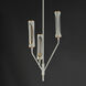 Regent LED 14 inch Light French Gray and Natural Aged Brass Multi-Light Pendant Ceiling Light