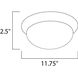 Low Profile LED 11.75 inch Bronze Flush Mount Ceiling Light