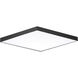 Trim LED 15 inch Black Flush Mount Ceiling Light