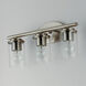 Corona 3 Light 19.25 inch Satin Nickel Bath Vanity Wall Light in Clear