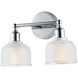 Hollow 2 Light 14 inch Polished Chrome Bath Vanity Wall Light