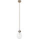 Nyla 1 Light 6.5 inch Satin Nickel Single Pendant Ceiling Light