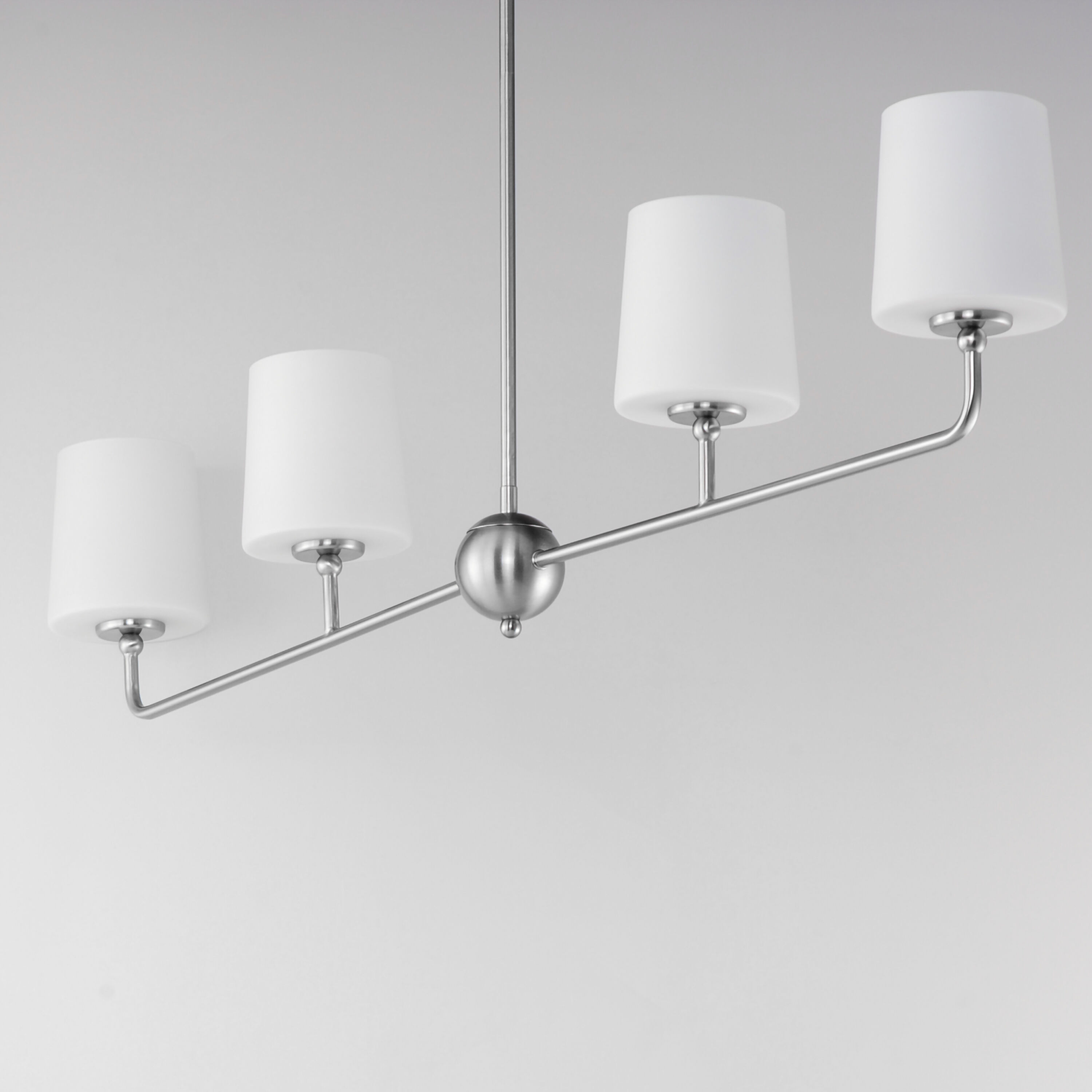 Bristol 4 Light 48 inch Satin Nickel Linear Pendant Ceiling Light
