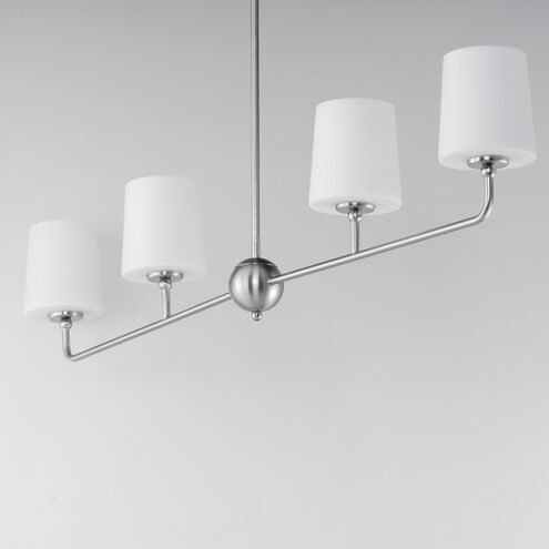 Bristol 4 Light 48 inch Satin Nickel Linear Pendant Ceiling Light