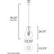 Gourd 3 Light 15.75 inch Satin Nickel Multi-Light Pendant Ceiling Light