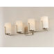 Dart 4 Light 30 inch Satin Nickel Vanity Light Wall Light