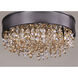 Mystic LED 16 inch Bronze Flush Mount Ceiling Light in Scotch Crystal, 30.8