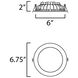 Cove LED 6.75 inch White Flush Mount Ceiling Light