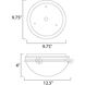 Malaga 2 Light 12.5 inch White Flush Mount Ceiling Light in Marble