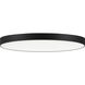 Trim LED 16 inch Black Flush Mount Ceiling Light