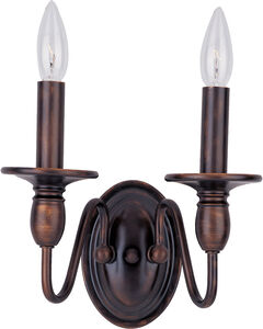 Towne 2 Light 10 inch Oil Rubbed Bronze Wall Sconce Wall Light