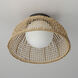 Cestino 1 Light 15.75 inch Antique Bronze Flush Mount Ceiling Light