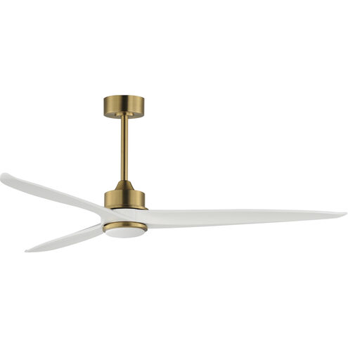 Woodwind 80 inch Natural Aged Brass Indoor Ceiling Fan