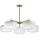 Glazed 5 Light 36.00 inch Chandelier