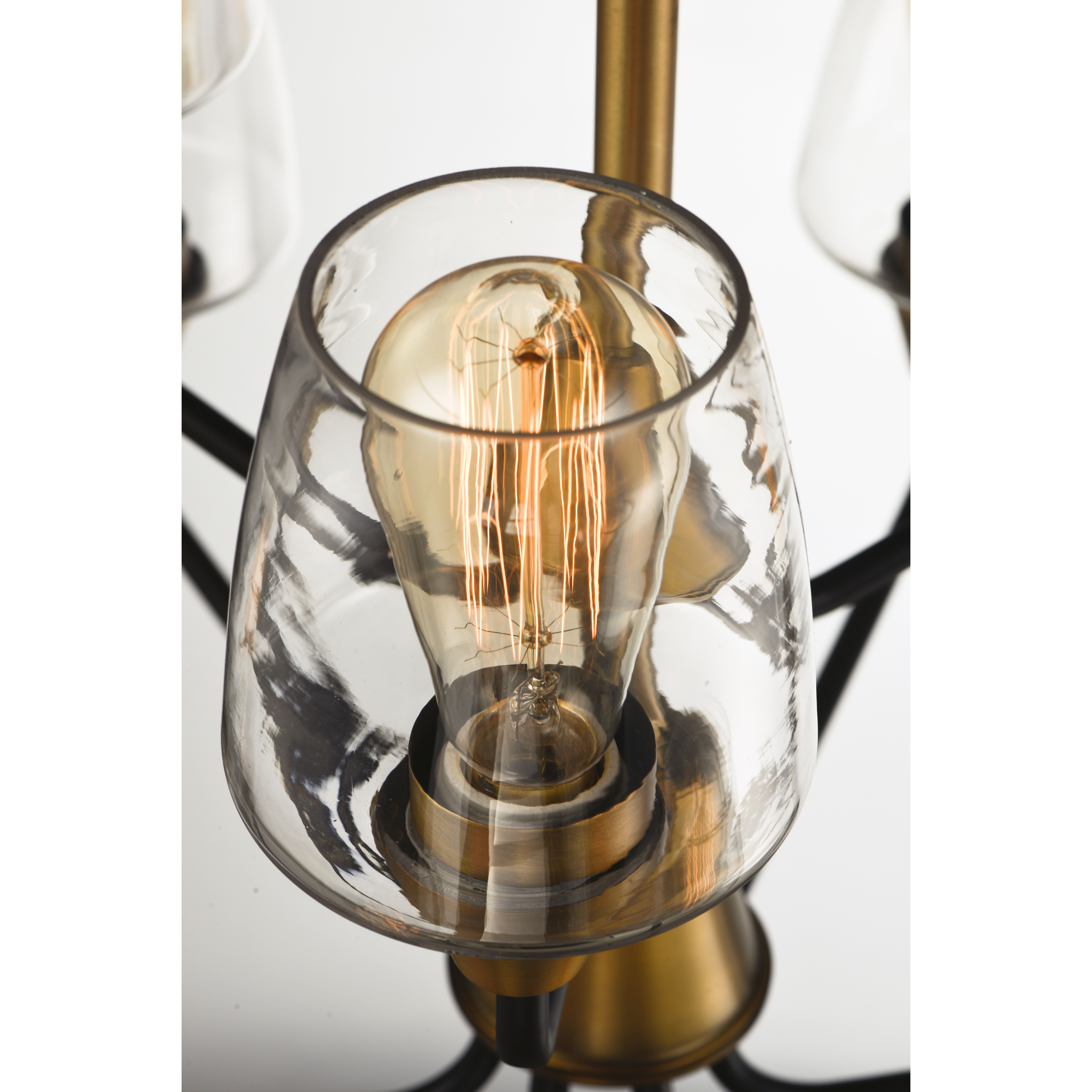 Goblet 5 Light 23 inch Bronze/Antique Brass Chandelier Ceiling Light in Bronze and Antique Brass