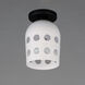 Dottie 1 Light 6.25 inch Black Flush Mount Ceiling Light