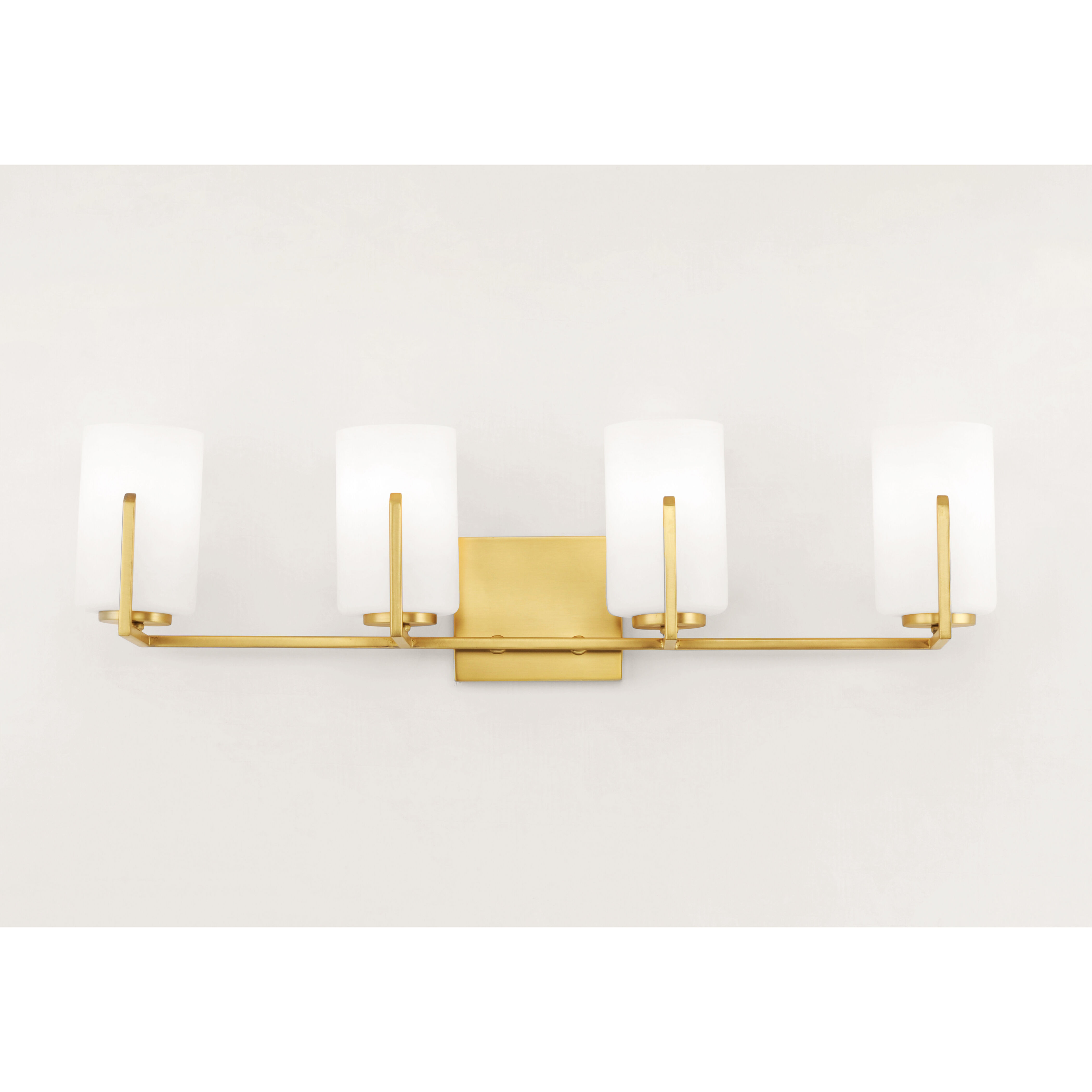 Dart 4 Light 30 inch Satin Brass Vanity Light Wall Light