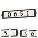 Address LED 5 inch Black Outdoor Wall Mount