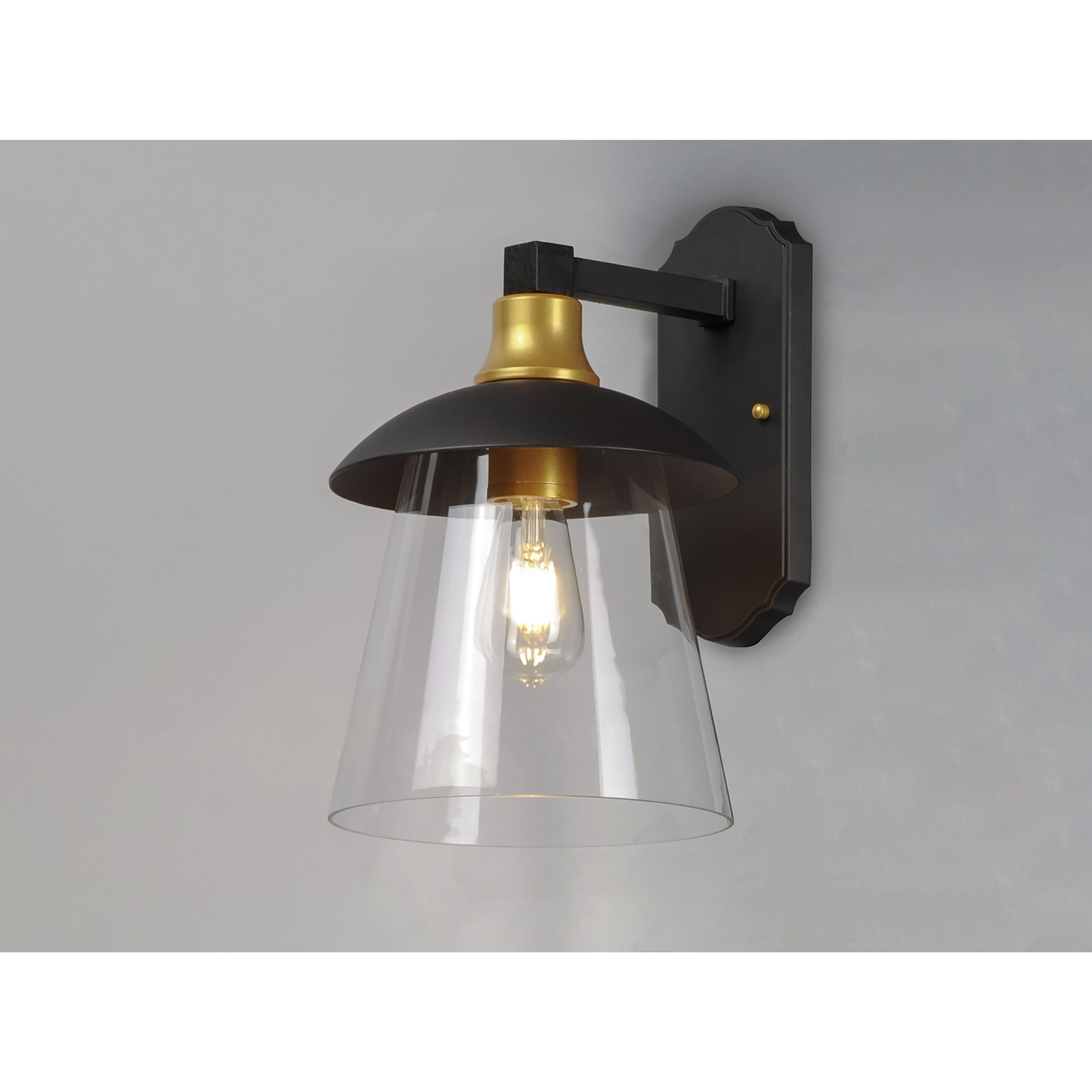 Crib LED 15 inch Bronze/Gold Outdoor Wall Mount