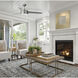 Trio 52 inch Satin Nickel with Black Indoor Ceiling Fan in Black and Satin Nickel, Outdoor Ceiling Fan
