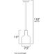 Crete LED 7.5 inch Polished Chrome Single Pendant Ceiling Light