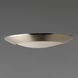 Diverse LED LED 11 inch Satin Nickel Flush Mount Ceiling Light