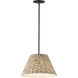 Dunbridge 1 Light 14 inch Antique Bronze Single Pendant Ceiling Light
